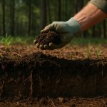 Ilustrasi tanah hasil penelitian pemanasan jangka panjang di kawasan subtropis, tempat ilmuwan mempelajari peran suhu dan nutrien dalam siklus karbon bumi. (AI)