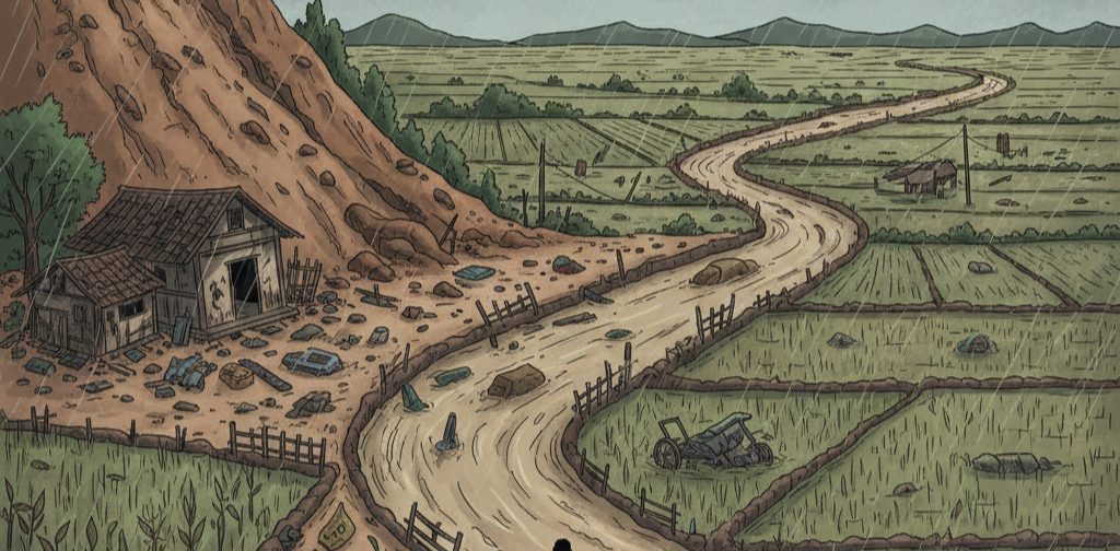 Pendataan lahan, penyaluran beras cadangan, hingga bantuan benih untuk puluhan ribu hektare kini sedang dipercepat demi menjaga ketahanan pangan dan membantu petani bangkit. (AI)