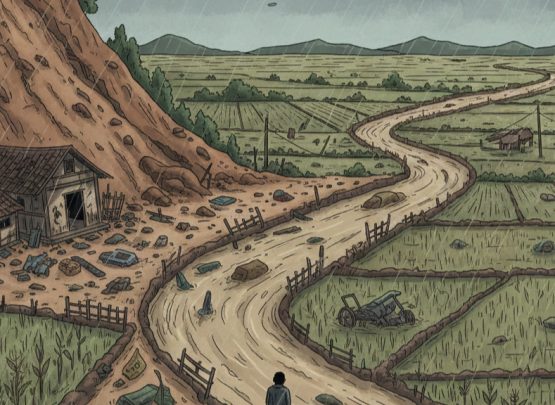 Pendataan lahan, penyaluran beras cadangan, hingga bantuan benih untuk puluhan ribu hektare kini sedang dipercepat demi menjaga ketahanan pangan dan membantu petani bangkit. (AI)