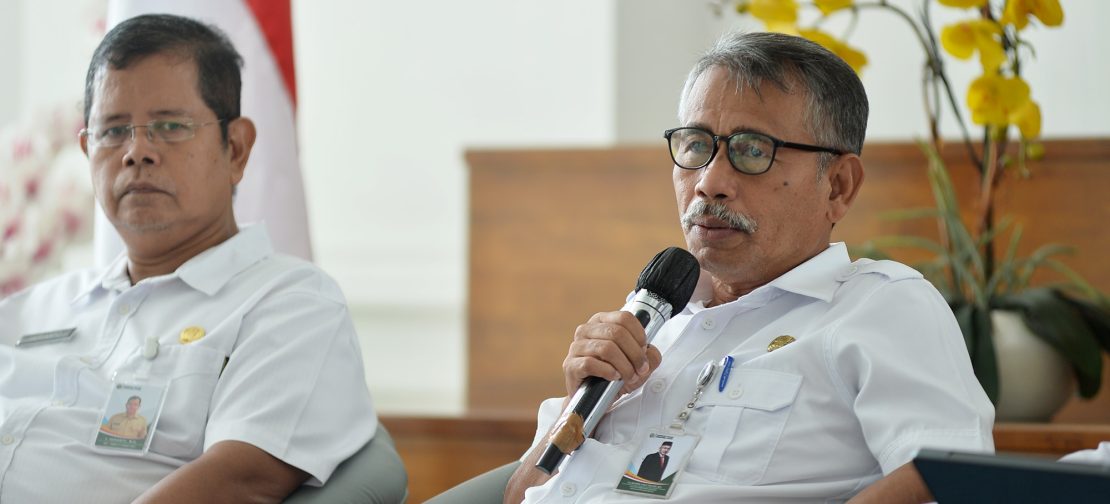 Basarin Yunus Tanjung menegaskan, Pemprov Sumut mengebut penyelesaian hunian sementara agar ratusan kepala keluarga terdampak banjir dapat segera menempati tempat tinggal yang lebih layak. (Foto: Diskominfo Sumut)