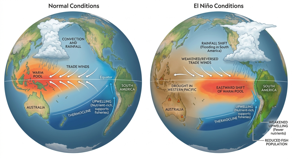 Ilustrasi El Nino (Gemini)